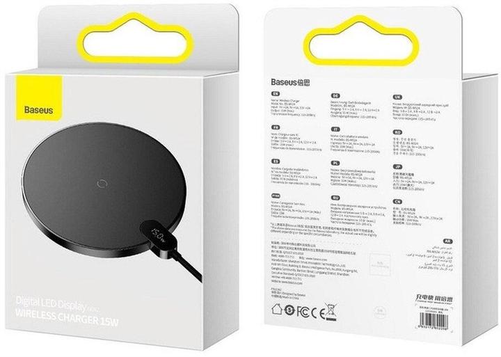 Actual product image Baseus Digital LED Display Wireless Charger 15W (15 W)