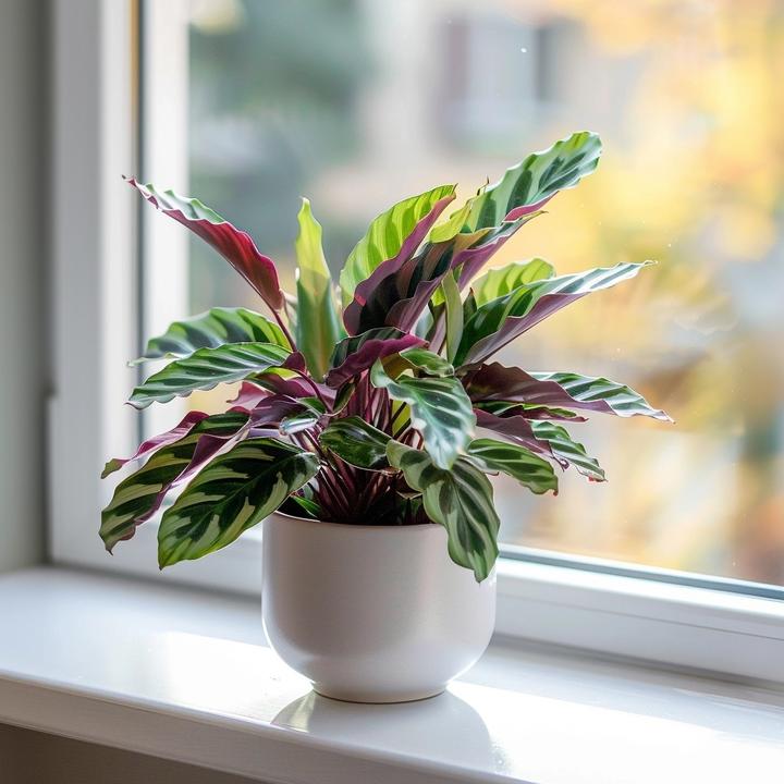 Actual product image Plant in a Box Calathea lancifolia - Basket Marante (40 cm)