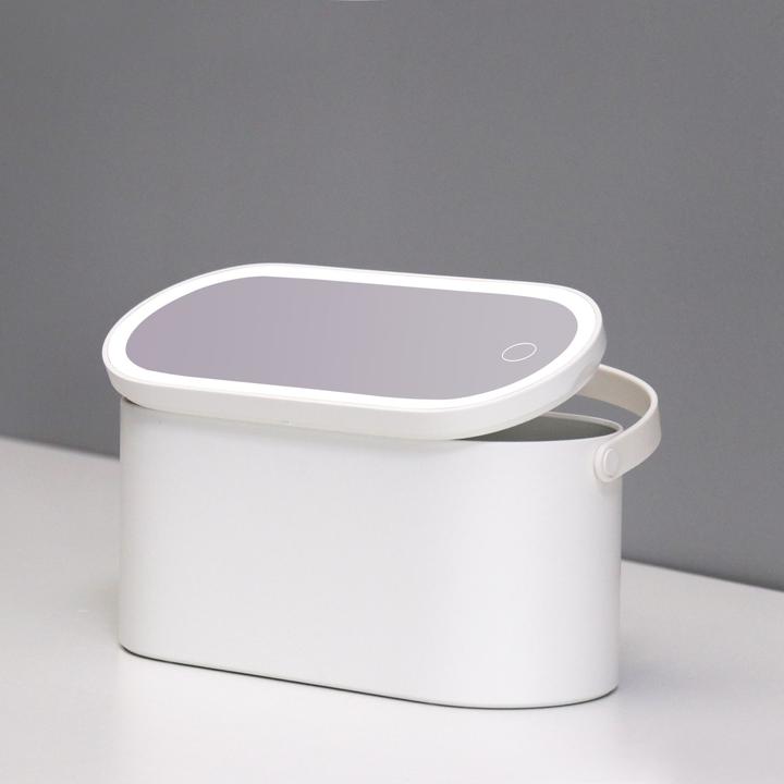 Produktbild Ailoria Kosmetikspiegel Magnifique mit Beautycase, Weiss (16 x 14 x 25 cm)