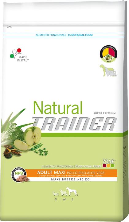 Produktbild Natural Trainer NATURAL Adult Maxi Chicken, Rice & Aloe Vera (Senior, Adult, Junior, 1 Stk., 12500 g)