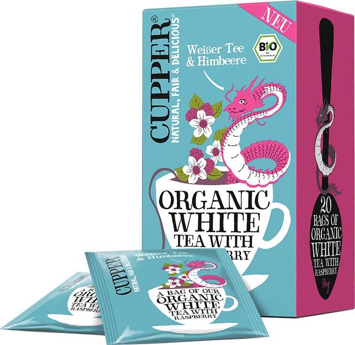 Produktbild Cupper Weisser Tee Himbeere (34 g)