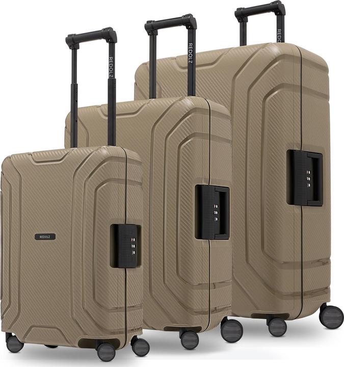 Produktbild Redolz Essentials 15 4-Rollen Kofferset 3-tlg. mit Dreipunkt-Verschluss (210 l, XL (ab 115l))
