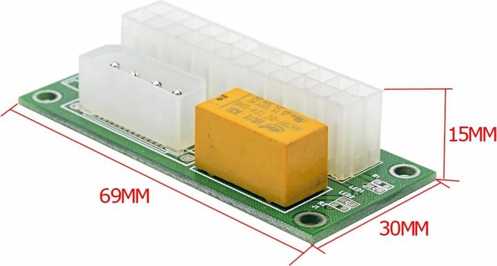Actual product image PowerGuard ATX 24-Pin Dual PSU Power Supply Power Adapter