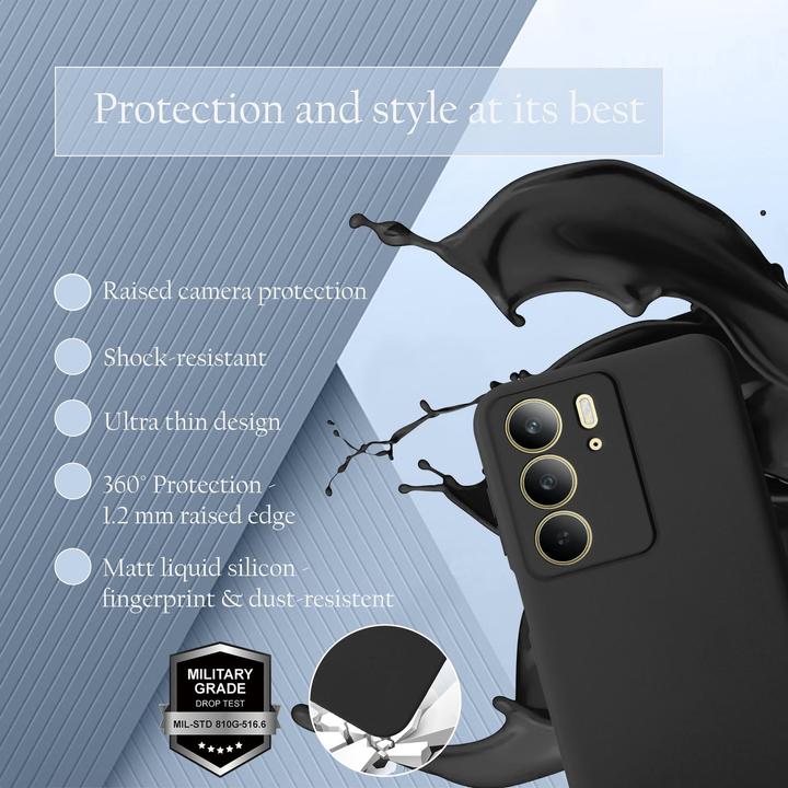 Actual product image Cadorabo Case for Realme C75 TPU Liquid Silicone Cover (Siemens CC75)