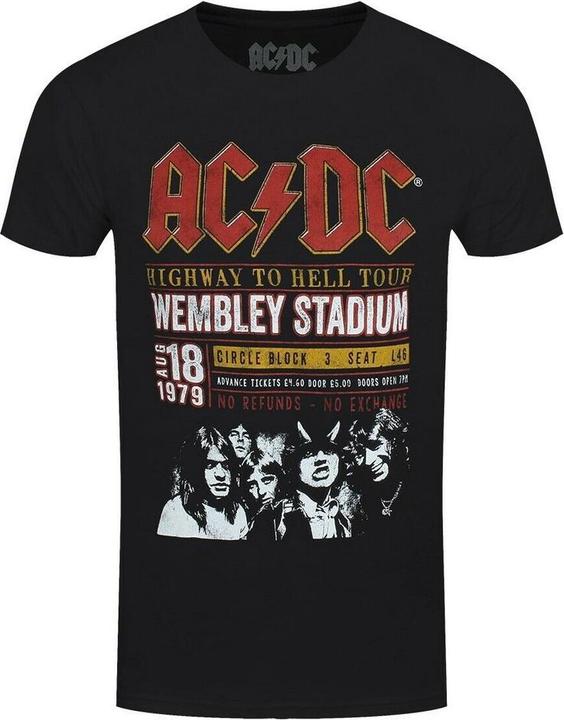 AC/DC Erwachsene Wembley '79 Umweltfreundliches T-shirt