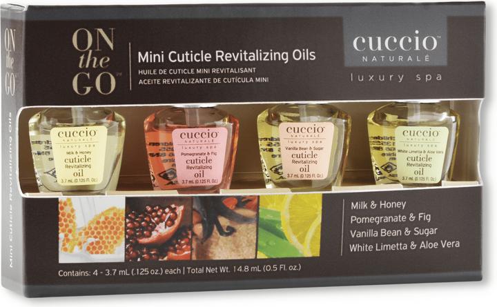 Immagine prodotto Cuccio Naturale Manicure Cuticle Revitalizing Oil MINI - 4 oli per la cura delle unghie