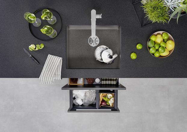 Immagine prodotto Blanco Zerox 500-U Acciaio Scuro (Lavello sottopiano, 54 cm, 44 cm)
