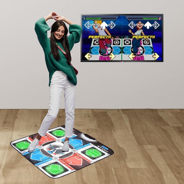 Actual product image Thumbs Up Mad Monkey Retro Dance Mat i. 10 Songs,9 Stages,10 Characters