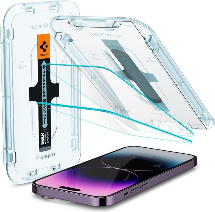 Spigen Glass.tR EZ Fit (2 Piece, Apple iPhone 14 Pro Max)