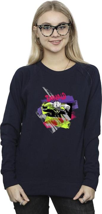 Actual product image Disney Womens/Ladies Donald Duck Ear Plug Bright Sweatshirt (L)