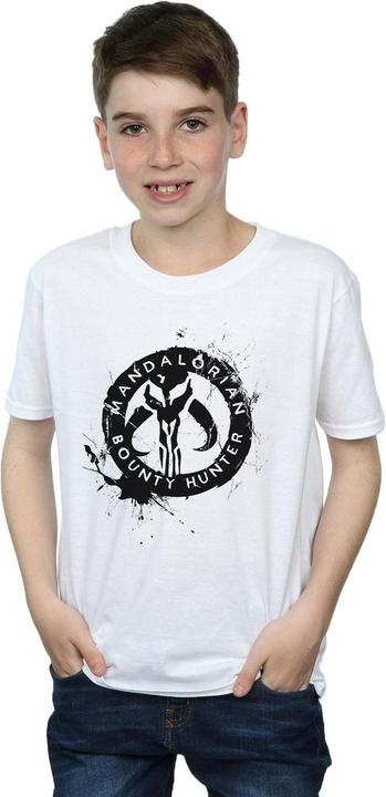 Immagine prodotto Star Wars The Mandalorian Bounty Hunter Splatter Skull Maglietta Ragazzi (116)