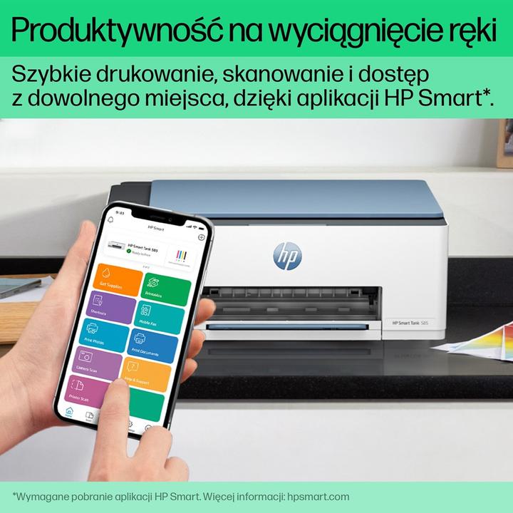 Produktbild HP Smart Tank 585 kolor WIFI (Thermodirekt, Farbe)