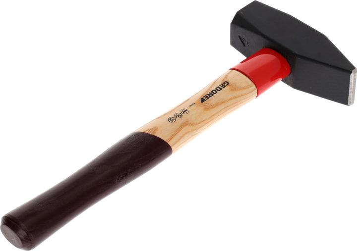 Actual product image Gedore 600 E-2000 Metalworker's hammer ROTBAND-PLUS with ash handle, 2 kg (2491 g)