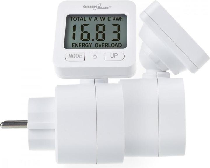 Image du produit Greenblue Energiezähler Wattmeter 16A max. 3680W Unterspeicher GB615 E