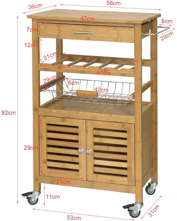 Produktbild SoBuy Küchenwagen