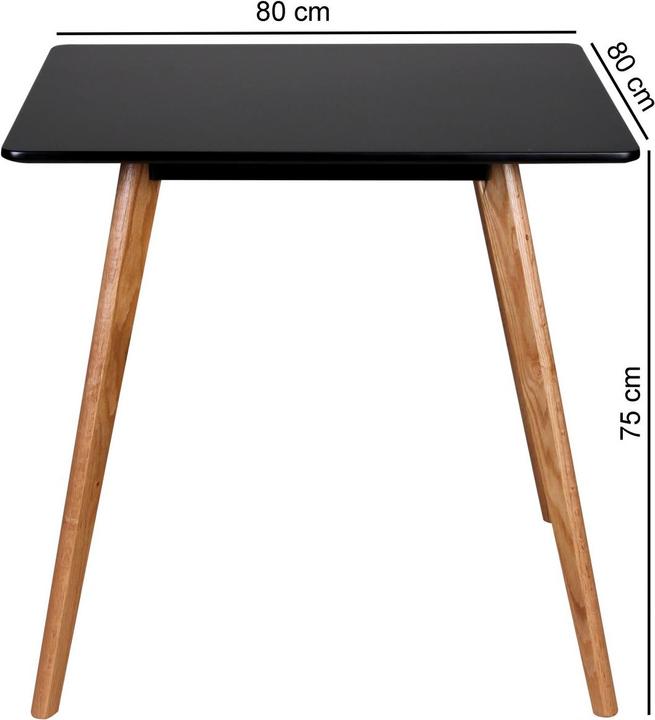 Produktbild Wohnling Esstisch (80 x 80 x 75 cm)