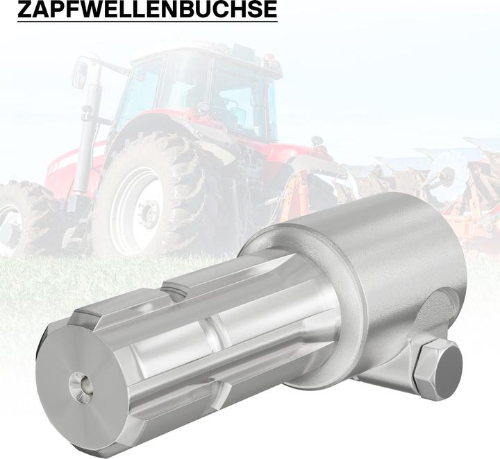 Immagine prodotto Wiltec Manicotto adattatore per albero cardanico 175 mm con alloggiamento scanalato 20N da 1 3/4" e albero (Accessori per trattori)