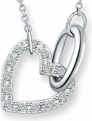 Crystalp Elegant necklace with a heart 30316.CRY. R