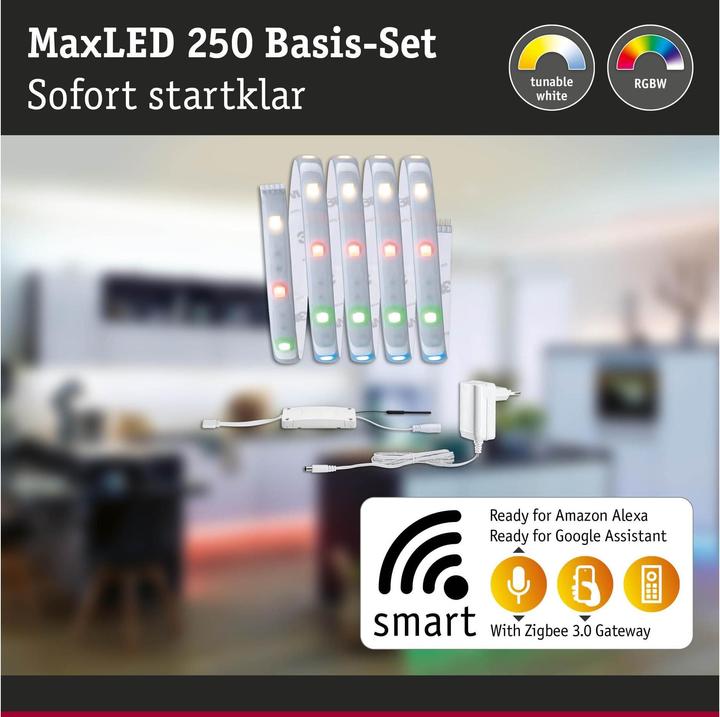 Actual product image Paulmann MaxLED 250 Stripe Set (RGBW, 150 cm, Indoor)