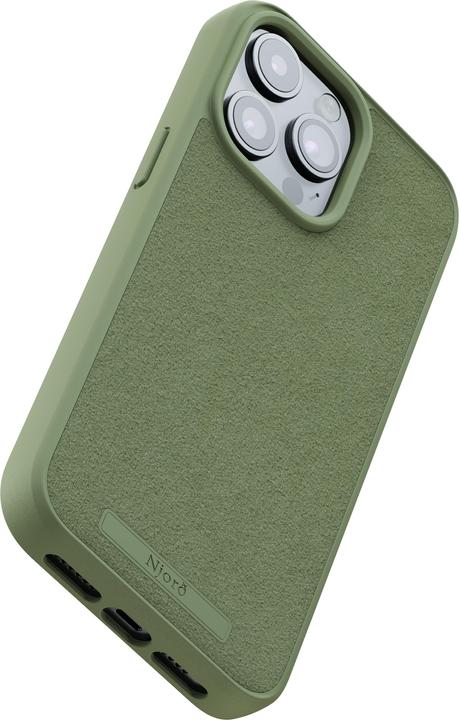 Image du produit Njord Suede MagSafe Case for iPhone 15 Pro Max, Olive (Apple iPhone 15 Pro Max)