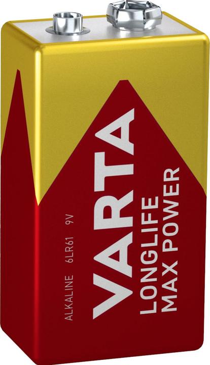 Produktbild Varta Longlife Max Power (1 Stk., 9V Block, 580 mAh)