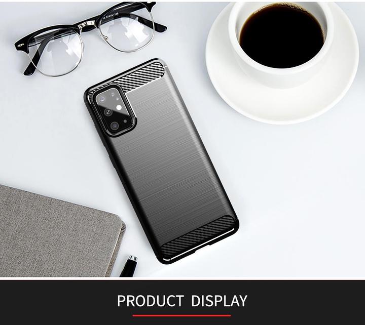 Actual product image Cadorabo TPU Ultra Slim carbon stainless steel Combi Cover (Samsung Galaxy S20+)