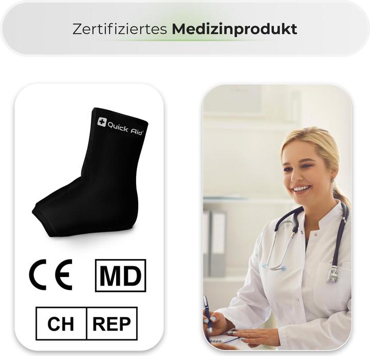 Produktbild Quick Aid Fussgelenk Kühlmanschette (L)