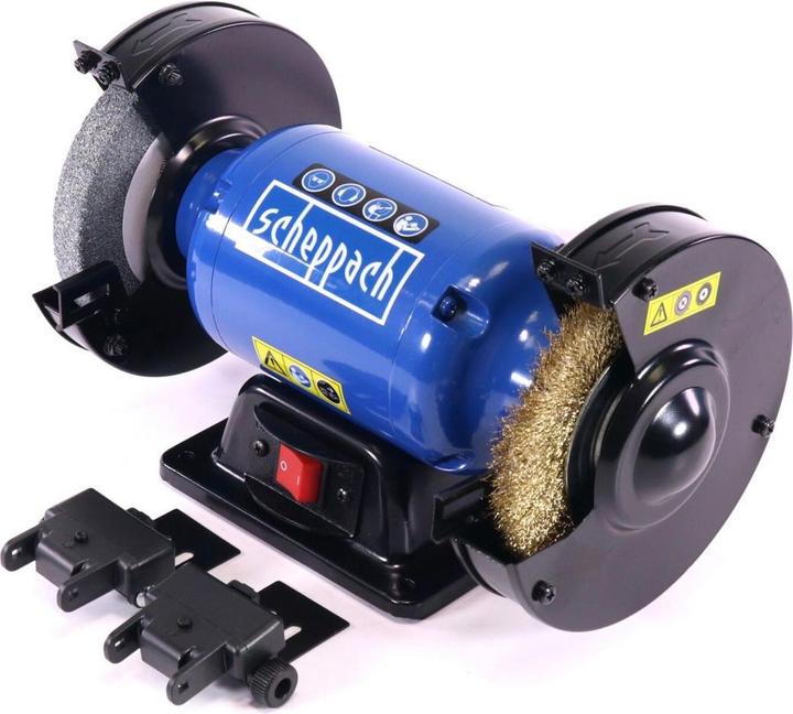 Produktbild Scheppach SM150LB Doppelschleifer mit Bürste - 230-240V 50Hz 400W - 150mm (Doppelschleifer, 400 W)