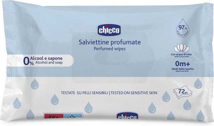 Immagine prodotto Chicco Salviette per la pulizia, senza coperchio, 72 pezzi - 0m+ (72 Pezzo/i)