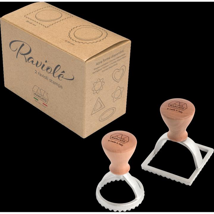 Image du produit Marcato KIT D'ESTAMPILLAGE 'RAVIOLE' (ROND 58MM + CARRÉ 58MM)