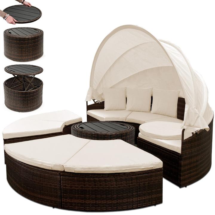 Produktbild Casaria Poly Rattan Sonneninsel