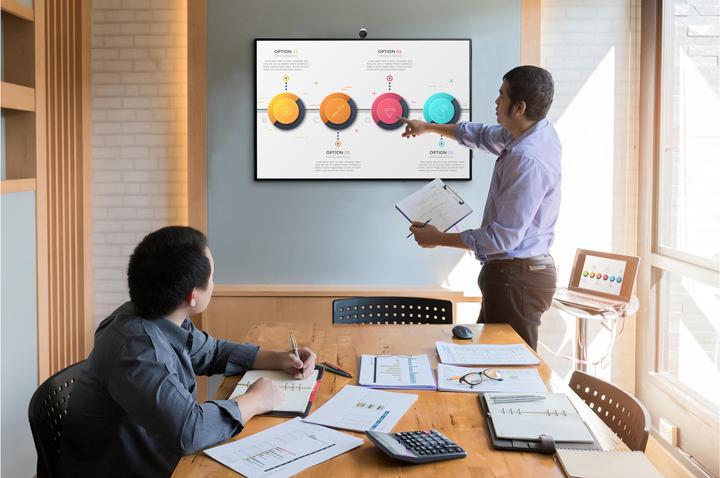 Actual product image Peerless SF640-HUB2 Flat wall bracket especially for 50.5inch Microsoft Surface Hub 2S/2X (50.39")