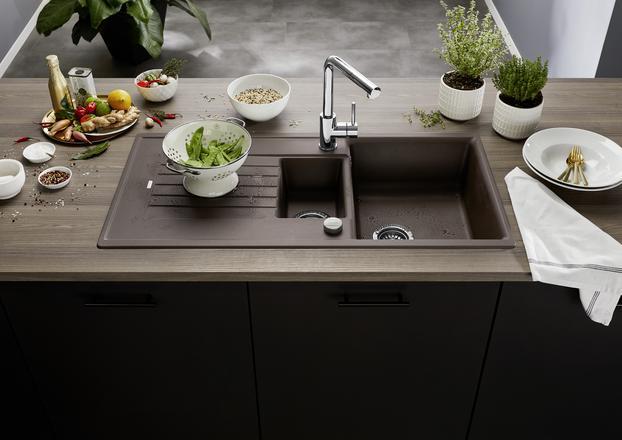 Actual product image Blanco Zia 6 S (Top-mounted sink, 50 cm, 100 cm)