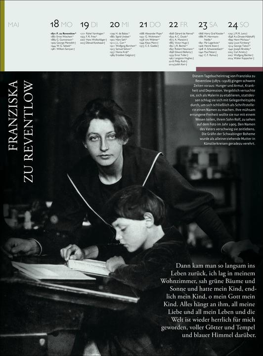 Immagine prodotto Der Literatur Kalender Wochenkalender 2026 (Tedesco)
