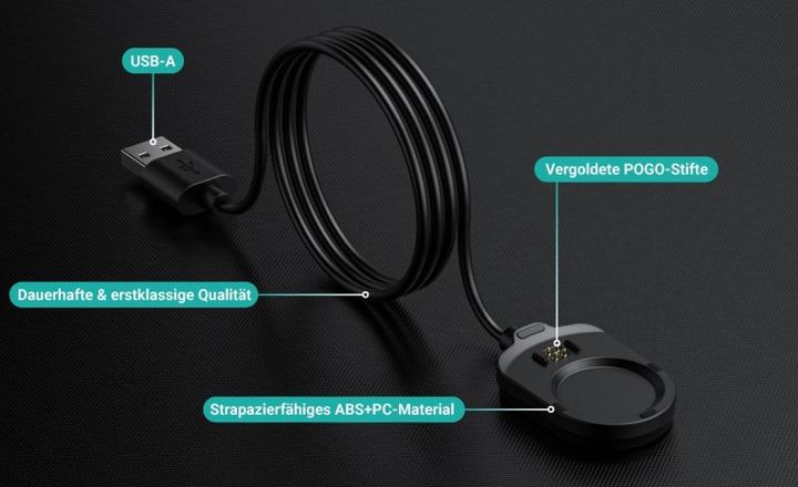 Actual product image PowerGuard Magnetic USB-A charging cable for Garmin Marq (Gen 2)