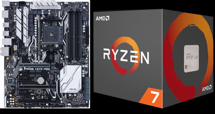 Produktbild ASUS PRIME X370-PRO + Ryzen 7 1700X