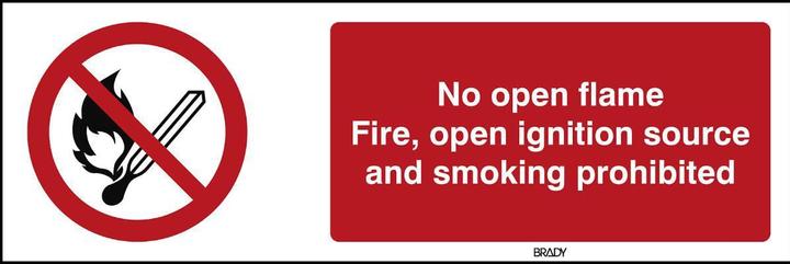 Produktbild Brady ISO Safety Sign - No open