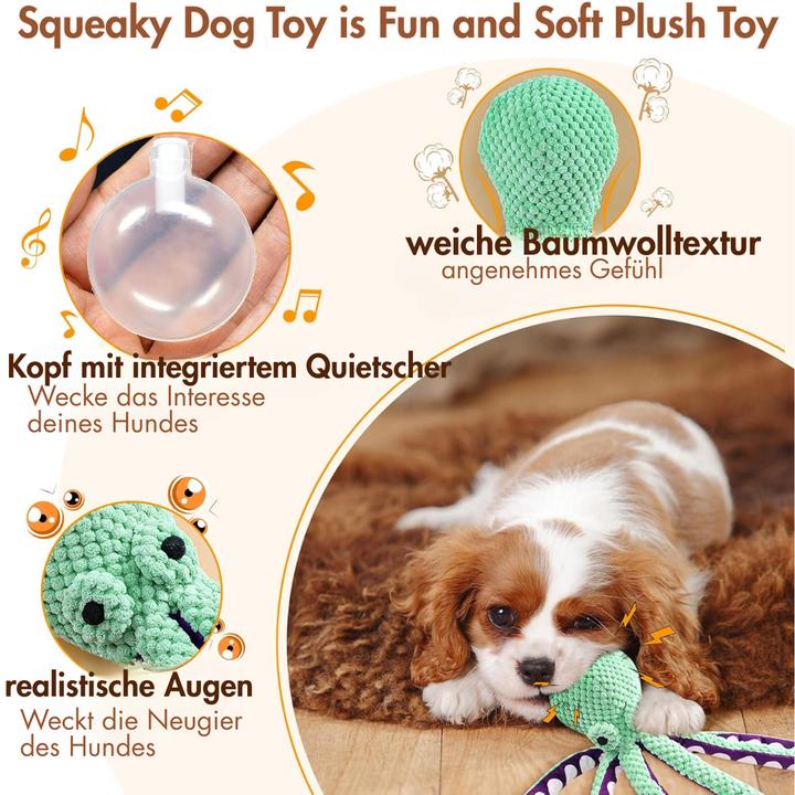 Image du produit Suba Jouet à couineur pour chien en forme de pieuvre
