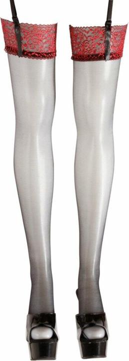 Produktbild Cottelli Collection Strümpfe mit rotem Abschluss (S)