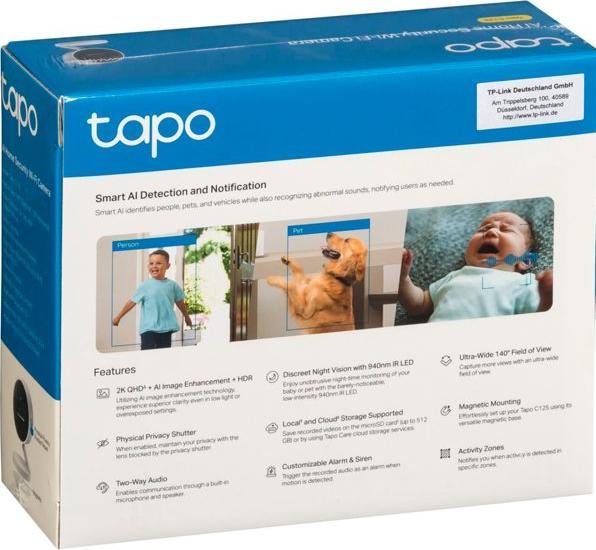 Actual product image TP-Link AI Home Security Wi-Fi Camera (2560 x 1440 Pixels)