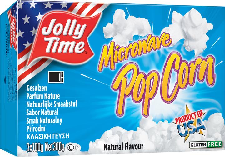Produktbild Jolly Time Pop Corn Nature Mikrowelle 300 g, Produkttyp: Popcorn (385 g)