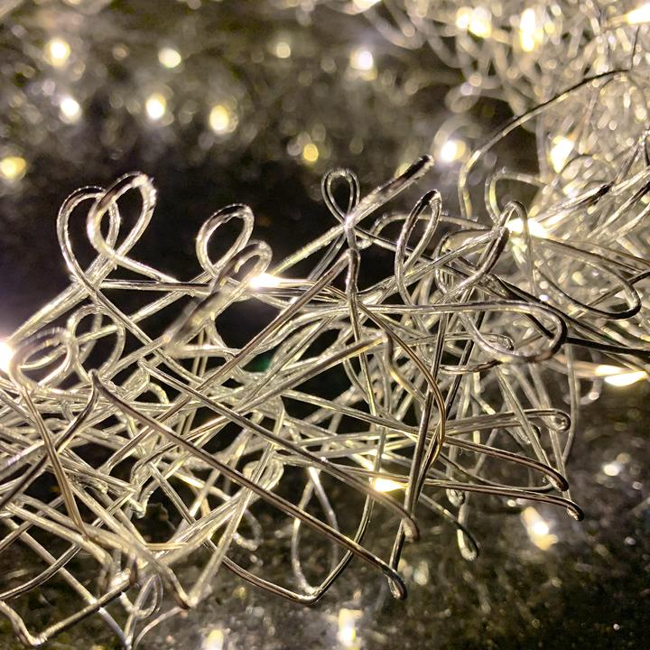 Produktbild Inda-Exclusiv 40 LED Hängekranz / Tischkranz Metall Ø30cm warmweiss