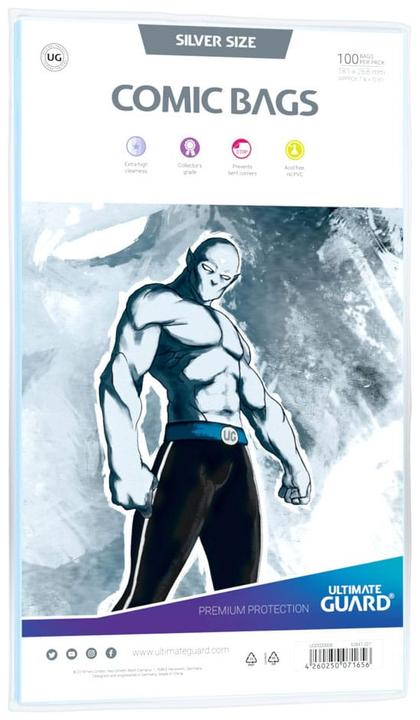 Immagine prodotto Ultimate Guard Sacchetti per fumetti formato argento (100)