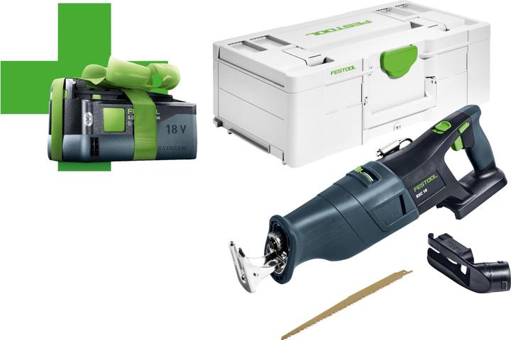 Festool Scie sabre sans fil RSC 18 EB-Basic-5,0