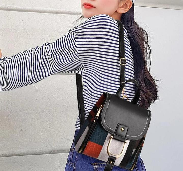 Immagine prodotto Only-Bags.Store Zaino Splice zaino in pelle PU a scacchi zaino multifunzionale zaino per adolescenti borsa scuola