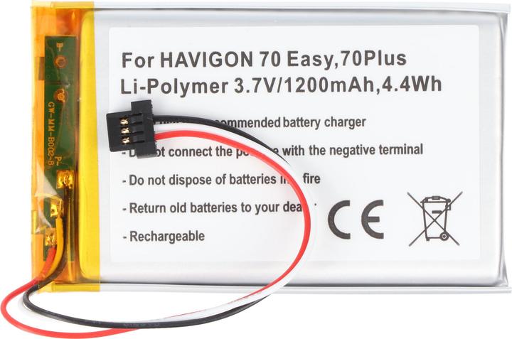 Actual product image AccuCell Akku für NAVIGON 70 Easy, 70 Plus