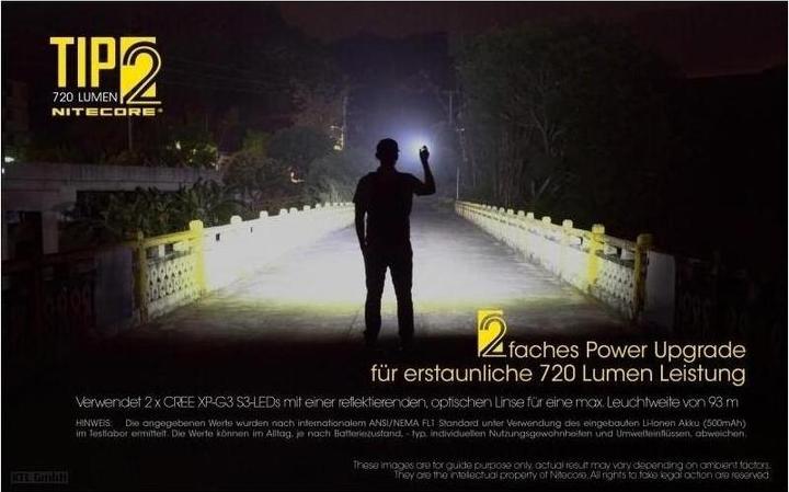 Produktbild Nitecore TIP 2 - 720 Lumen (6.20 cm, 720 lm)