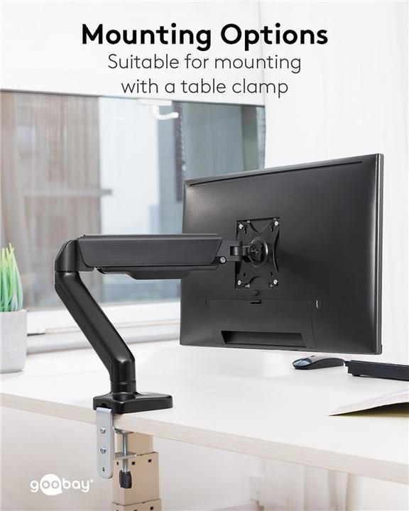 Produktbild Goobay Monitorhalterung mit Gasdruckfeder (Tisch, 32")