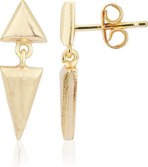 Produktbild Leyda Ohrstecker Dreiecke (Silber 925 1 Mikron Gelb Vergoldet 18 K)