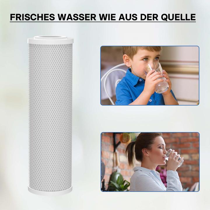 Actual product image Naturewater 10Inch 254mm 5µ Activated Carbon Block Filter Insert CTO-10B